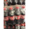 Palette de bouteilles Coca-Cola 1L sous film plastique