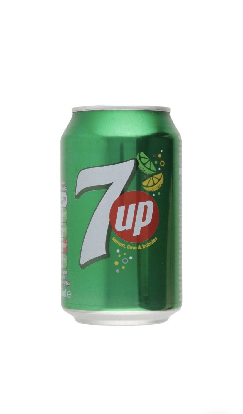7UP 330 ML Soda 7UP 330ml – boisson gazeuse citron-lime en canette