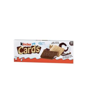 Boîte Cartes Kinder 128g avec chocolats au lait et messages imprimés