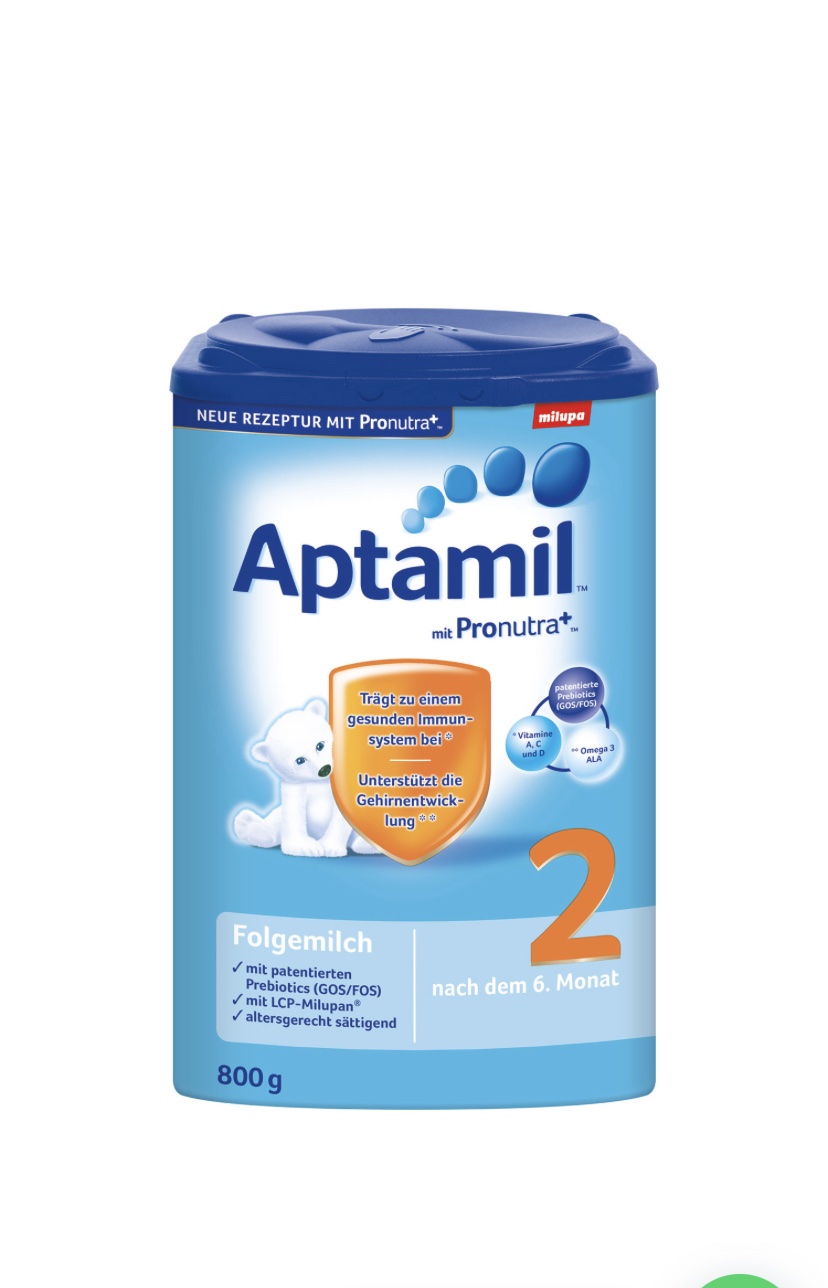Milupa Aptamil 2 (EP) Boîte Milupa Aptamil 2 EP – lait de suite dès 6 mois pour nourrissons