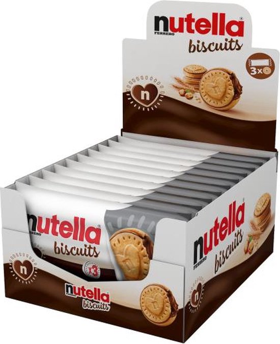 Nutella-Biscuits-28-x-414-Gr.-DE Sachet Nutella Biscuits 3er – 3 biscuits fourrés à la pâte à tartiner