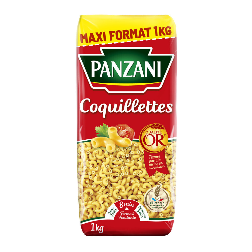 Palette Pâtes Coquillettes Panzani 1KG Palette coquillettes Panzani 1kg