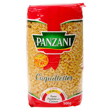 Palette Pâtes Coquillettes Panzani 500G Palette pâtes coquillettes Panzani 500g