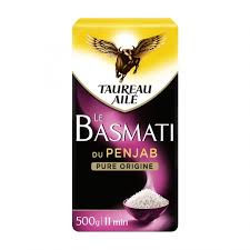 Sachet de Riz Basmati du Penjab 500g – Taureau Ailé