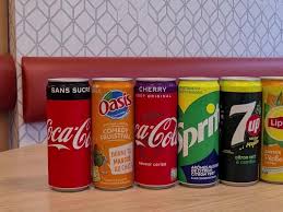 Palette de canettes de boissons variées 33 cl – Coca, Fanta, Oasis, Perrier, Lipton, Orangina