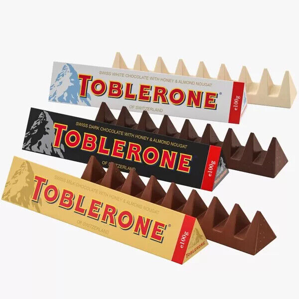 s-l1200 Barre Toblerone Noire 100g – Chocolat noir suisse avec nougat et amandes