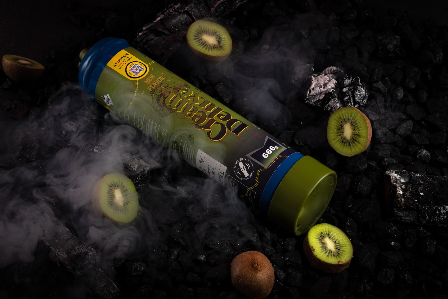 Kiwi 2 Cream Deluxe Maxxi 2000g kiwi nitrous oxide